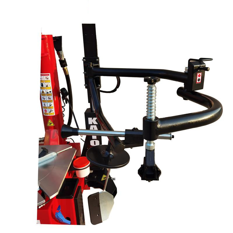 side assist arm of the KATOOL KT-T835 Wheel Clamp Tire Changer Machine with Double Side Assist Arm, 2.0HP motor, 41" max wheel diameter
