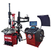 KATOOL KT-T850 & KT-B750 Tire Changer & Wheel Balancer Combo Compact Design
