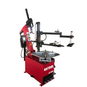 side view of the KATOOL KT-T850 Tilt-Arm Wheel Clamp Tire Changer Machine Professional Grade Durable 47" Capacity with Assist Arms and Bead Seater