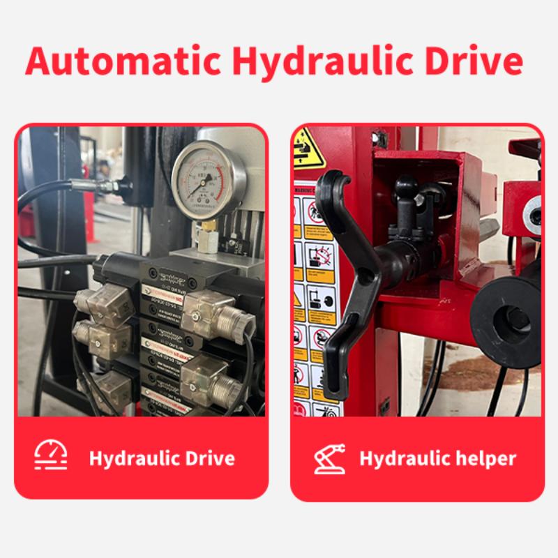 Hydraulic Systems of KATOOL KT-T900 Center Post Tire Changer Machine Premium Hydraulic with Assist Arm and Wheel Lift