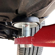 close up of the lifting point of the Katool AM120SD Two Post Car Lift 12,000 lbs Capacity Professional-Grade