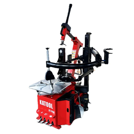 Katool KT-T850 tilt-back tire changer, front view