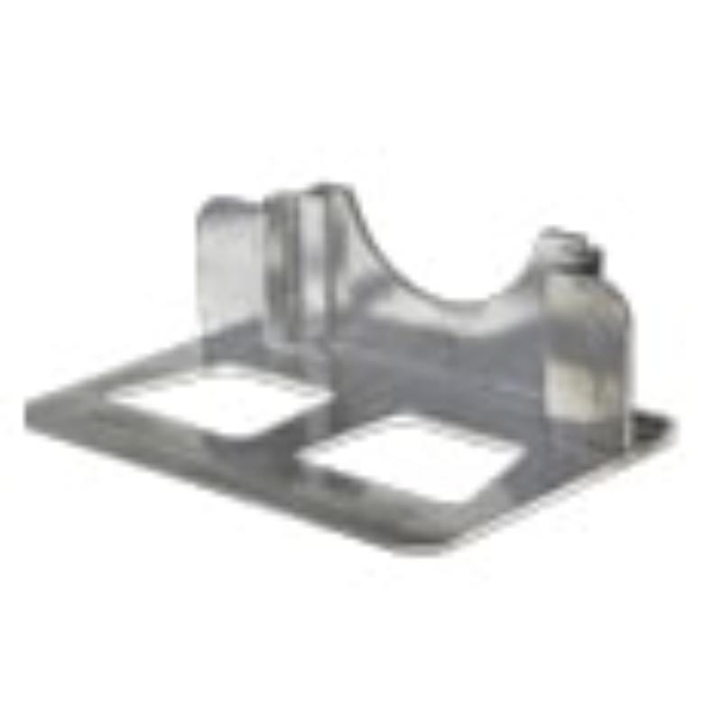 nose plate of the B&P Liberator Aluminum Hand Truck Stair Climber 600lb Capacity 50" x 21" x 18.5"