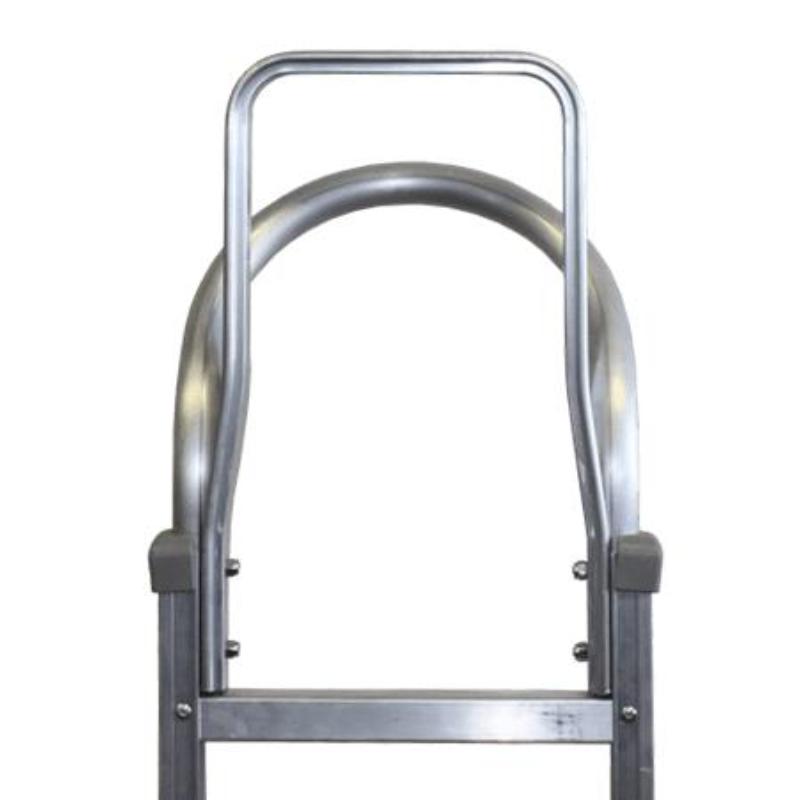 handle of the B&P Liberator Aluminum Hand Truck Stair Climber 600lb Capacity 52" x 20" x 16.5"
