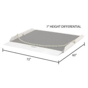 HD Ramps Lightweight Aluminum Dock Board dimensions and measurements
