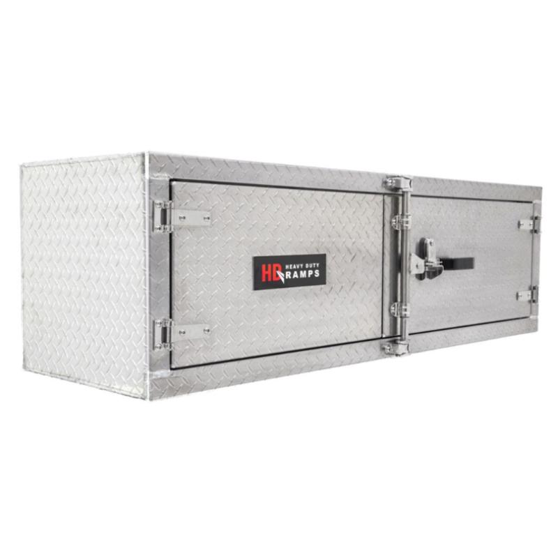 HD Ramps Lockable Diamond Plate Underbody Trailer Toolbox  
