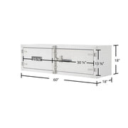 HD Ramps Lockable Diamond Plate Underbody Trailer Toolbox dimensions
