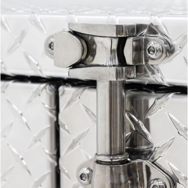 HD Ramps Lockable Diamond Plate Underbody Trailer Toolbox hinges 
