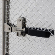 HD Ramps Lockable Diamond Plate Underbody Trailer Toolbox lock
