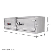 HD Ramps Lockable Underbody Trailer Tool Cabinet dimensions

