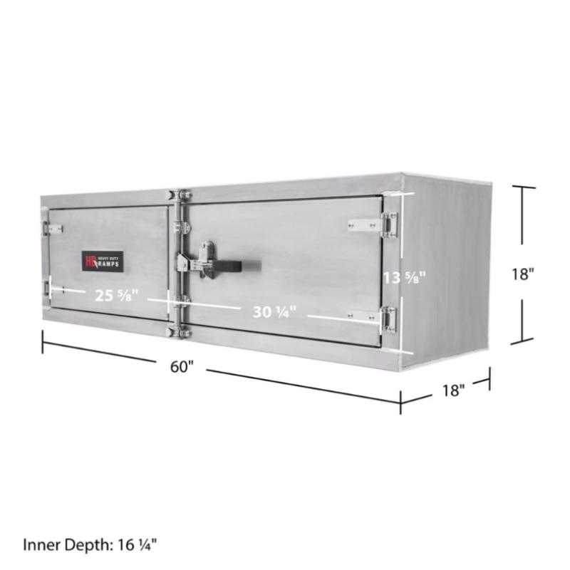 HD Ramps Lockable Underbody Trailer Tool Cabinet dimensions
