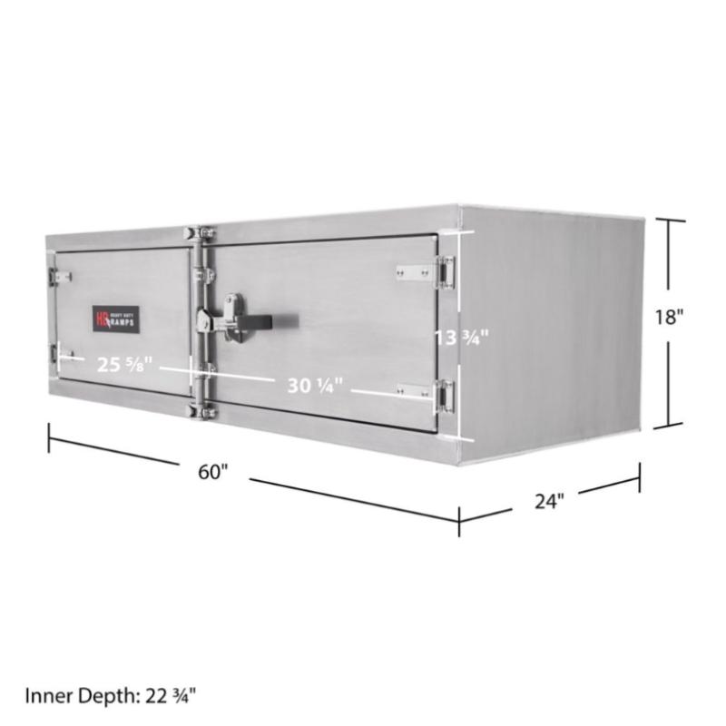 HD Ramps Lockable Underbody Trailer Tool Cabinet dimensions
