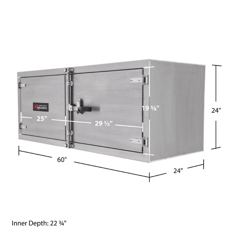 HD Ramps Lockable Underbody Trailer Tool Cabinet dimensions
