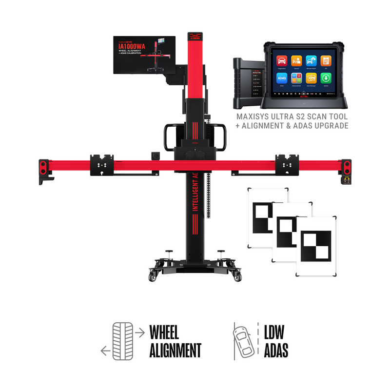 Autel MaxiSYS IA1000LDWT ADAS calibration package with LDW targets