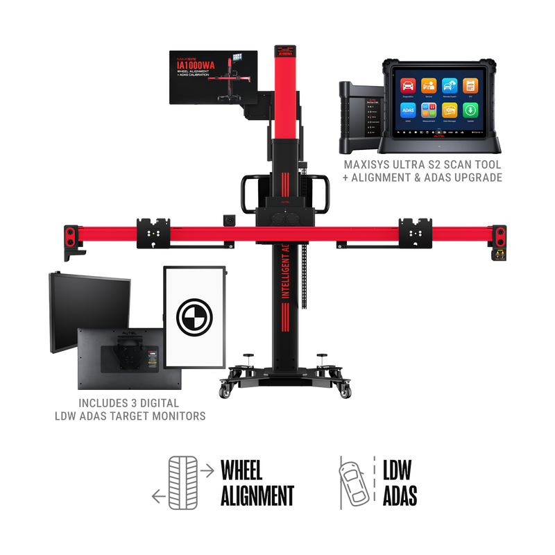 Autel MaxiSYS IA1000TDT ADAS calibration package with digital targets