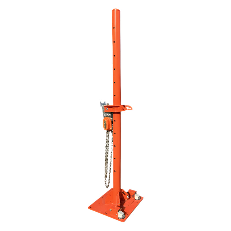 Orange Body Puller with chain on a white background