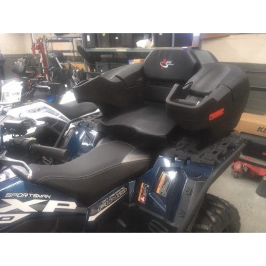 Wes Industries Comfort Econo with Heated Grips - Cargo box lounger for single seat ATV