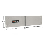 dimensions of the HD Ramps Polished Aluminum Door Upgrade for 60" W x 18" H Trailer Cabinet