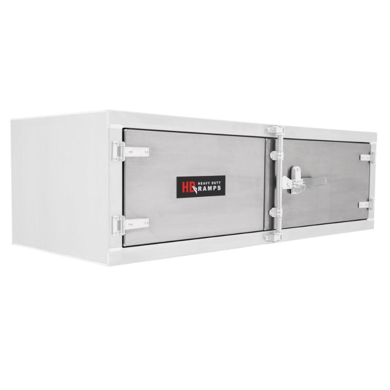 HD Ramps Polished Aluminum Door Upgrade for 60" W x 18" H Trailer Cabinet is highlighted