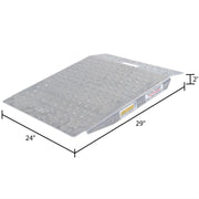 Guardian Punch Plate Aluminum Shed Ramp dimensions
