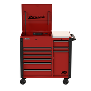 Homak 06044090 power workstation cart Fury Red