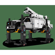 Rotary FLEXMAX 14 wireless mobile column lifts raising a utility truck