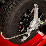 Rotary R1090 three-point wheel clamps on an alloy wheel