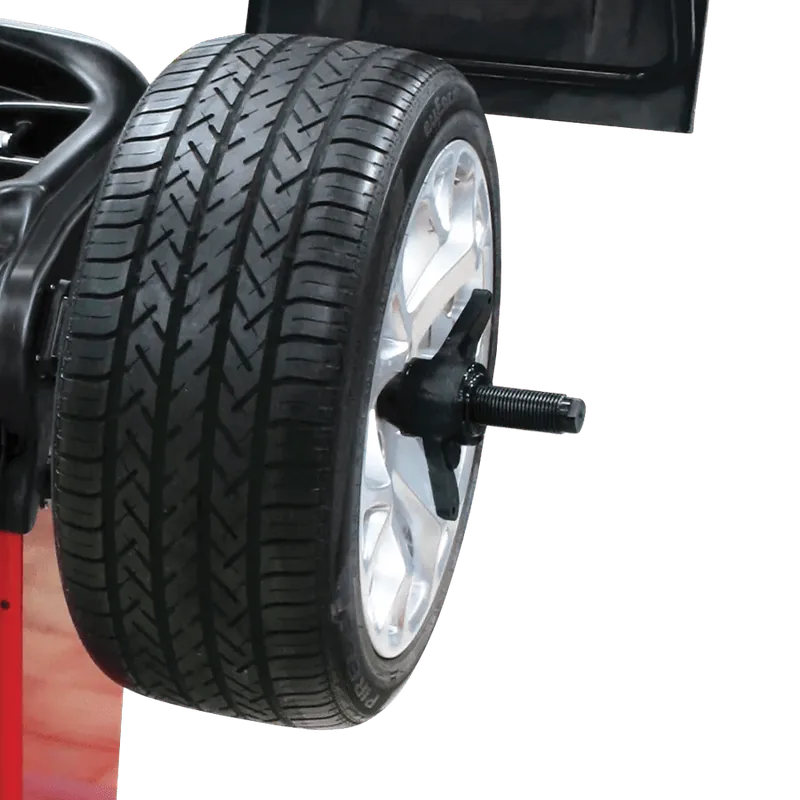 Rotary R180 Pro quick nut locking assembly with wheel mounted on shaft