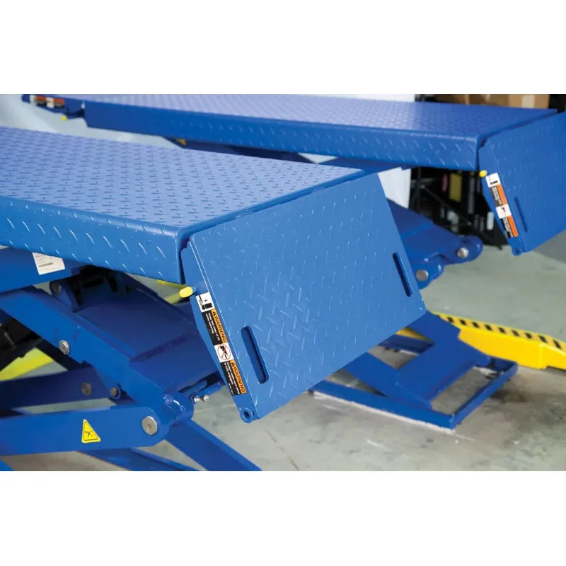 Rotary RLP77 hinged ramps folded down for wheel access