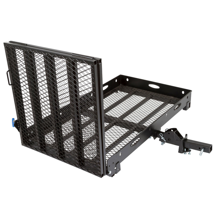 Silver Spring Steel Deluxe Folding Scooter and Wheelchair Carrier - 59-1/8" Loading Ramp - 500 lbs Capacity