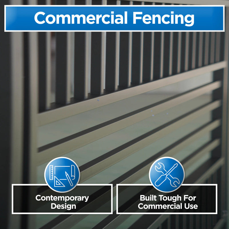 Aleko Berlin - Commercial Grade 8-Panel Steel Fence Kit - 8x6 ft. Each