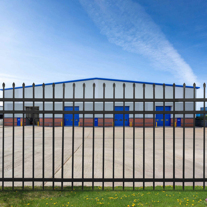 Aleko Brussels - Commercial Grade 8-Panel Steel Fence Kit - 8x6 ft. Each