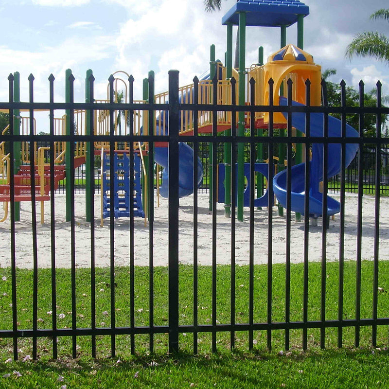 Aleko Brussels - Commercial Grade 8-Panel Steel Fence Kit - 8x6 ft. Each