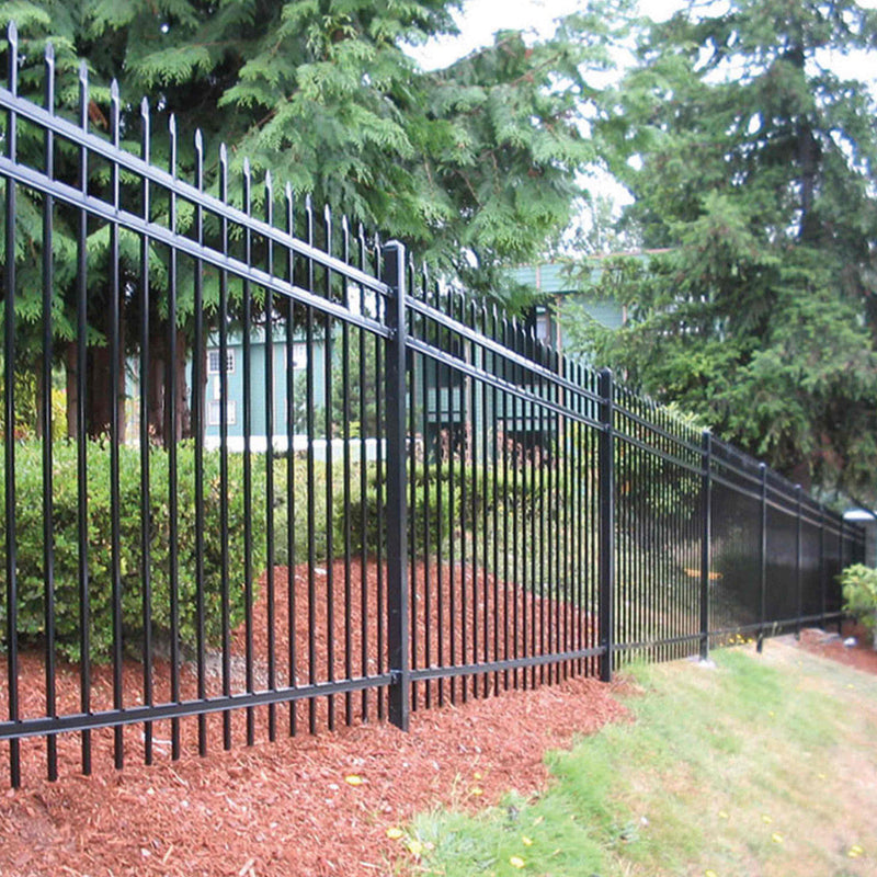 Aleko Brussels - Commercial Grade 8-Panel Steel Fence Kit - 8x6 ft. Each