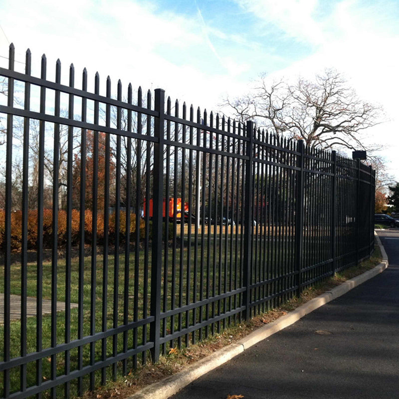 Aleko Brussels - Commercial Grade 8-Panel Steel Fence Kit - 8x6 ft. Each