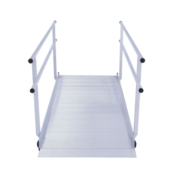 Silver Spring 7' L Silver Spring Aluminum Wheelchair Access Ramps with Handrails - 850 lb. Capacity