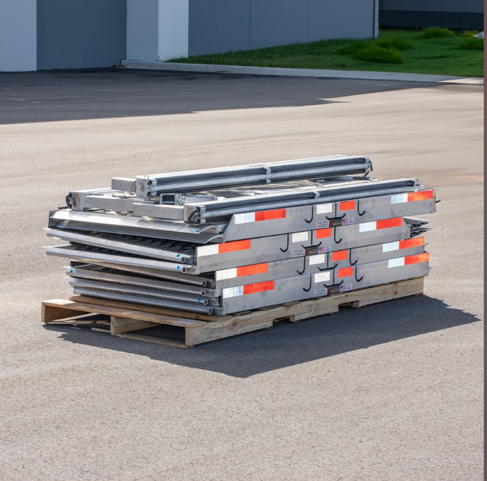 HD Ramps 30’ L x 84” W Aluminum Portable Modular Yard Ramp System – 25,000 lb. Capacity