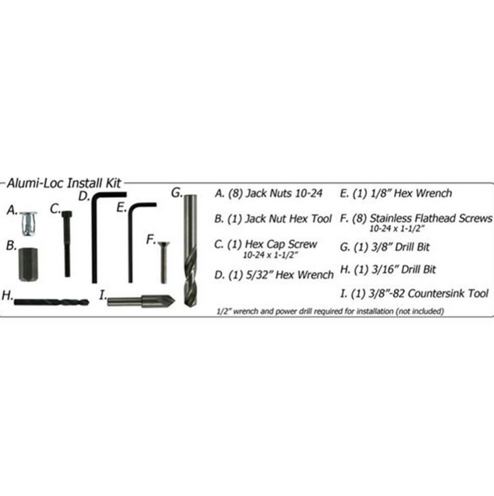 HD Ramps Alumi-Loc Mounting Hardware Kit