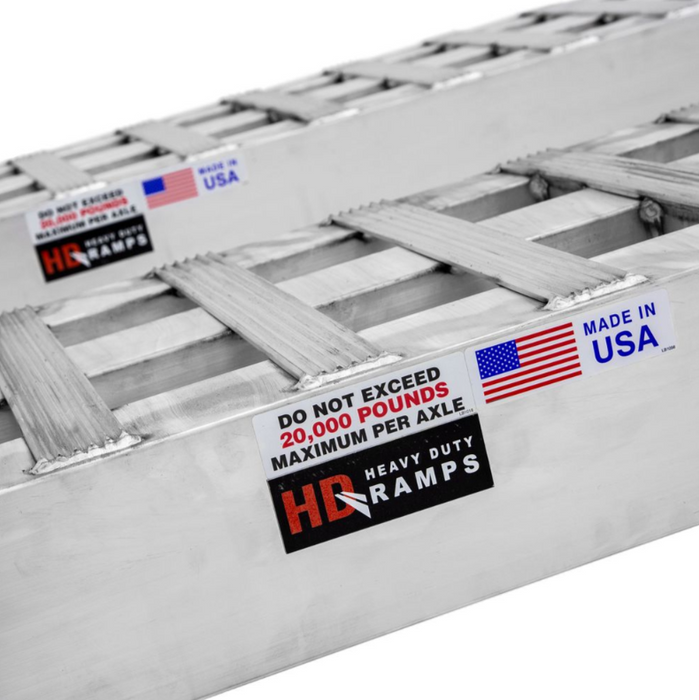 HD Ramps 10' x 20" Pin-On End Heavy Equipment Ramps - 20,000-lb per axle Capacity