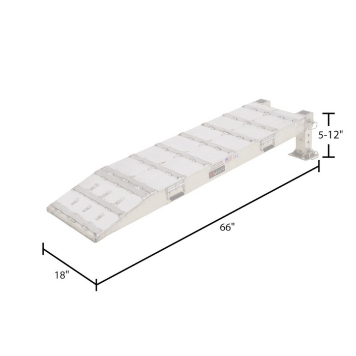 HD Ramps 5.5' L Adjustable Wheel Risers for up to 18" W Single Wheels