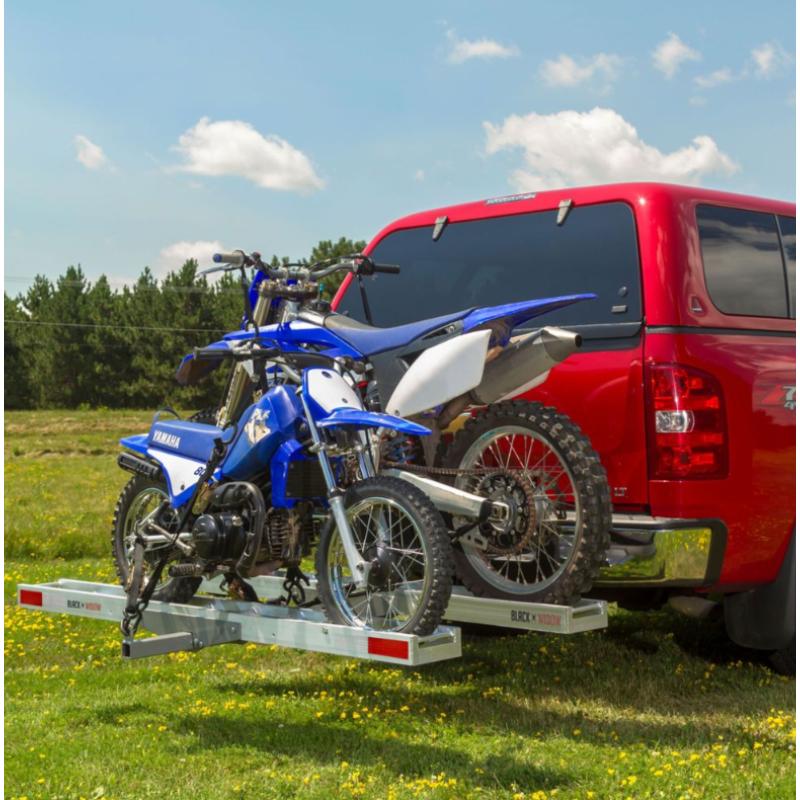 Black Widow Aluminum Double Motorcycle Carrier – 600 lb. Capacity