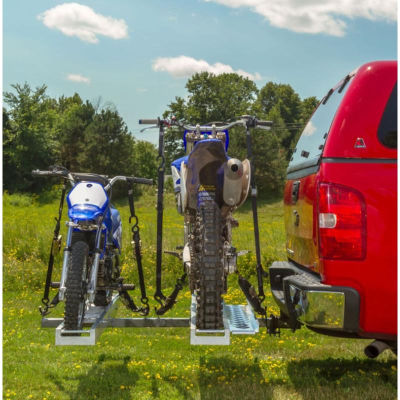 Black Widow Aluminum Double Motorcycle Carrier – 600 lb. Capacity