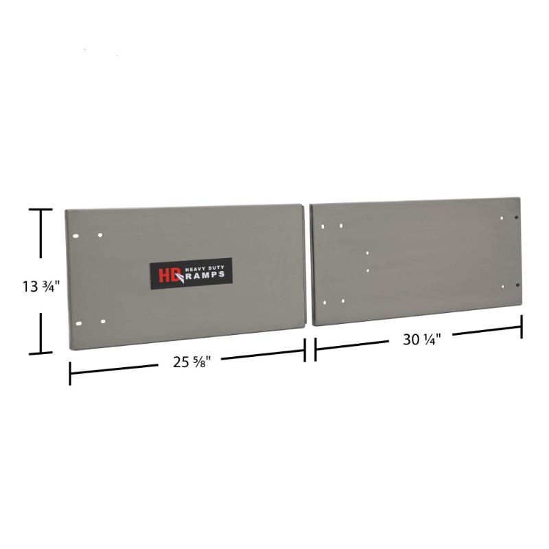 dimensions of the HD Ramps Stainless Steel Door Upgrade for 60" W x 18" H Trailer Cabinet