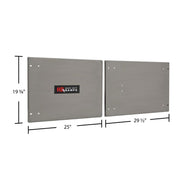 dimensions of the HD Ramps Stainless Steel Door Upgrade for 60" W x 24" H Trailer Cabinet 