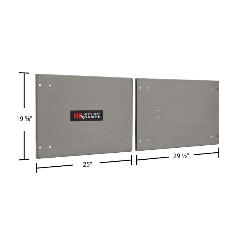 dimensions of the HD Ramps Stainless Steel Door Upgrade for 60" W x 24" H Trailer Cabinet 
