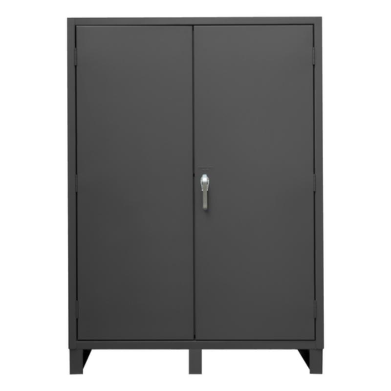 Vestil Storage Cabinet Steel Customizable 60 In. Width x 24 In. Depth x 84 In. Height Gray when door is closed