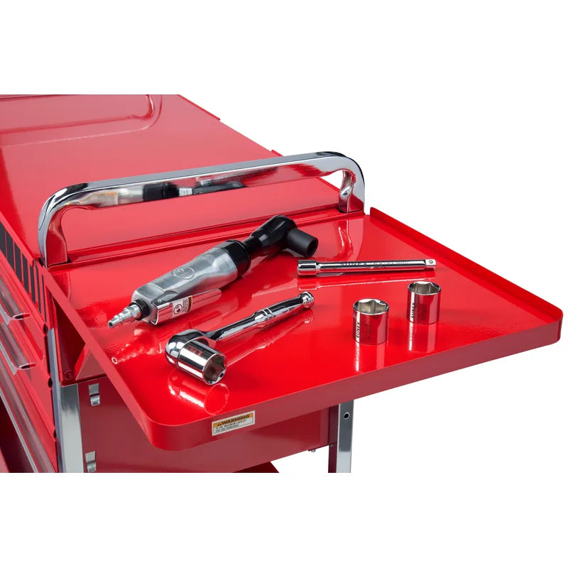 Side work shelf on the Sunex 8013ADLX service cart
