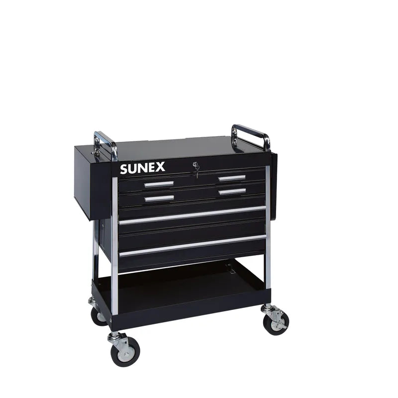 Sunex 8045BK black service cart closed