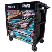 Sunex 8056FDBKRADDAN Rad Dan Manga cart with lid closed