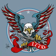 Close-up of the Tony Squindo eagle with Sunex wrenches and 1776 banner